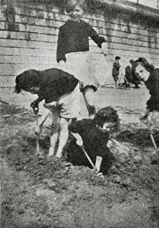 Buckets Prints: Girls from St Chads Home, Leeds, at Filey