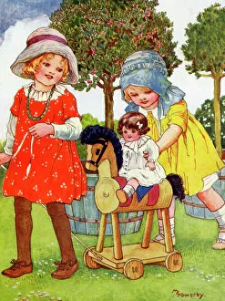 Dolly Collection: Girls and their toy horse