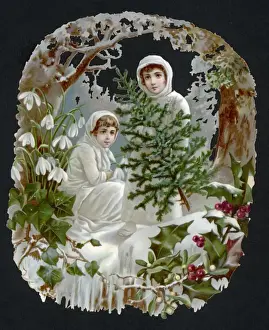 Girls with Tree