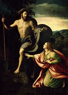 Romano Prints: Giulio Romano (1499-1546). Italian painter. Noli me tangere