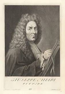 Paint Brush Prints: Giuseppe Bartolomeo Chiari, Italian painter, 1654-1727