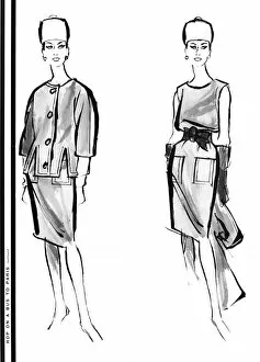 Images Dated 22nd August 2011: Givenchy outfit, 1960