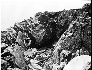Geology Collection: Glacial rock, Halifax 1873
