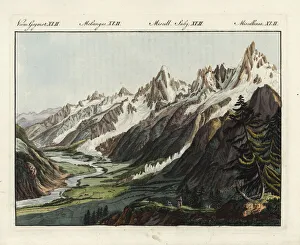 Glacier Gallery: Glaciers and snow slopes in Chamonix valley, France