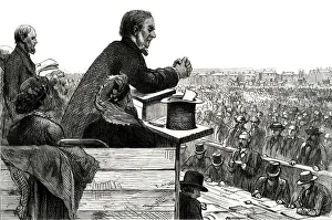 Addressing Gallery: Gladstone addresses a crowd on Blackheath
