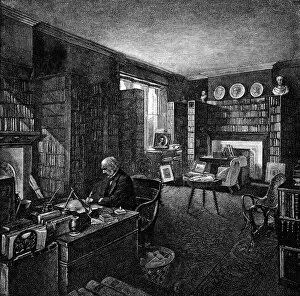 1809 Gallery: Gladstone in Library