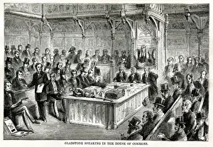 Gladstone speaking in the House of Commons