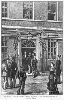 Lung Gallery: Gladstones illness, Downing Street, 1880