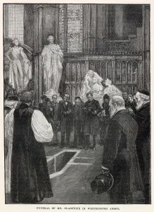 Gladstones Prints: Gladstone's State Funeral in Westminster Abbey, London