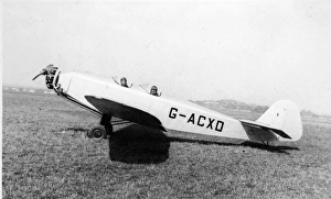 Gladys Collection: Gladys, Albert Batchelor in British Klemm L25C 1A Swallow