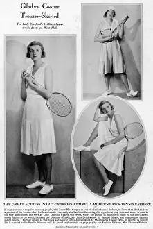 Divided Prints: Gladys Cooper trouser skirted