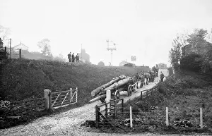 Glaisdale Railway Station hauling timber early 1900s