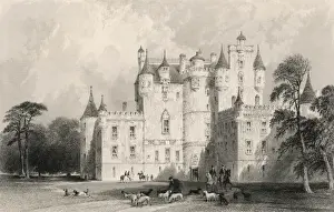 Forfarshire Prints: Glamis Castle / Allom