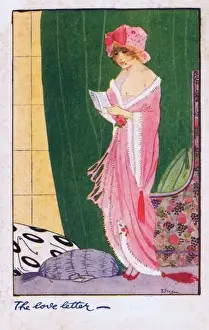 Glamour art deco postcard by Dolly Tree