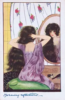 Glamour art deco postcard by Dolly Tree