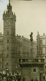 Steeple Gallery: Glasgow Cross with Tolbooth Steeple and Mercat Cross