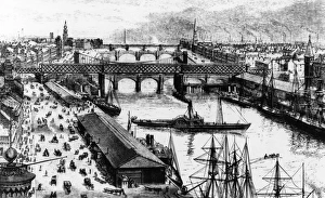 Images Dated 30th March 2012: Glasgow from the Sailors Home, 1880