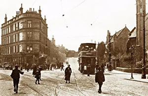 Trams Prints: Glasgow Shawlands Cross early 1900s