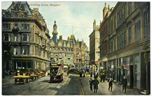 Tram Collection: Glasgow Street Scene