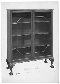 Mahogany Prints: Glass-fronted Mahogany bookcase
