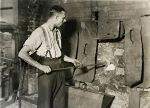 Braces Prints: GLASS FURNACE 1930S
