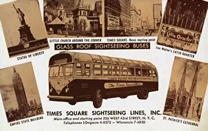Sight Seeing Gallery: Glass Roof Sightseeing Buses, New York