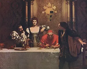 A Glass of Wine by Cesare Borgia by John Collier