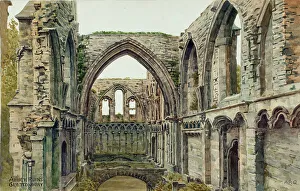 Arches Prints: Glastonbury Abbey ruins, Somerset