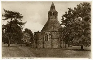 Glastonbury Prints: Glastonbury, Somerset - The Abbotts Kitchen - The Abbey