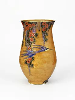 Geffrye Museum Prints: Glazed earthenware vase