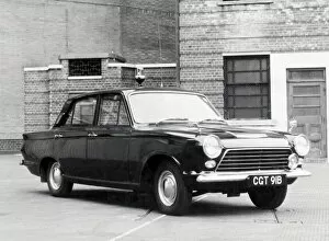 Images Dated 31st May 1965: GLC-LFB - Ford Cortina staff car at Lambeth HQ