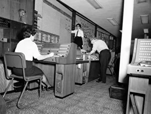 Images Dated 31st May 1966: GLC-LFB New Lambeth brigade control room