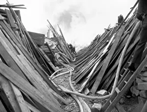 Stack Prints: GLC-LFB - Timber yard fire, Barking
