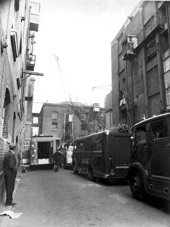 Images Dated 31st May 1966: GLC-LFB Warehouse fire, Herring Street, London