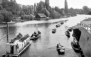 Maidenhead Prints: Glen Island River Thames Maidenhead Victorian period
