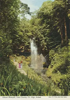 Waterfall Prints: Glencar Waterfall, Yeats Country, County Sligo by P O Toole