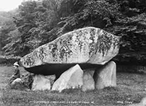 Glendruid Cromlech, Co. Dublin, from W
