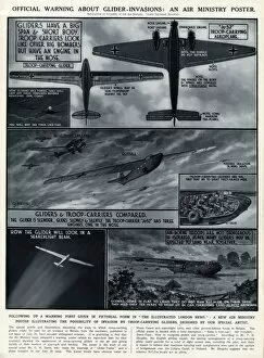Images Dated 19th November 2012: Glider invasions of Britain by G. H. Davis