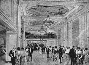 Ballroom Prints: A glimpse of the Ballroom at the Piccadilly Hotel, London
