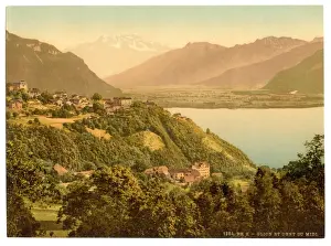 Dent Prints: Glion and Dent du Midi, Geneva Lake, Switzerland