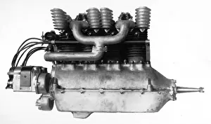 Cylinder Prints: Globe-Dayton Aero four-cylinder air-cooled inline engine