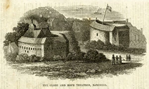 The Globe and Hope Theatres, Bankside, London