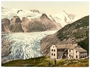 Carinthia Prints: Glocknerhaus, with Pasterze and Grossglockner, Carinthia, Au