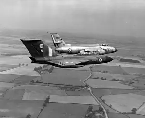Gloster Prints: A Gloster Javelin F(AW)4 XA730 escorts a Vautour