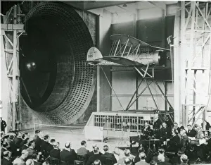 Images Dated 1st November 2016: Gloster SS19B, J9125, suspended in the 24ft wind tunnel ?