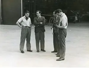 Gloster test pilots: Beamont, Stanbury, Greenwood and Preedy