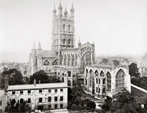 Gloucester Cathedral, Gloucestershire, c. 1870 s