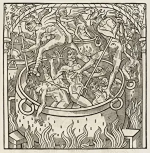Calendar Prints: Gluttony Punished