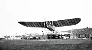 A Gnome-Bleriot monoplane at the Eastbourne Aviation Company