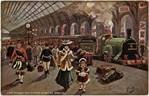 Scotch Prints: GNR (Great Northern Railway) - Arrival of the Scotch Express
